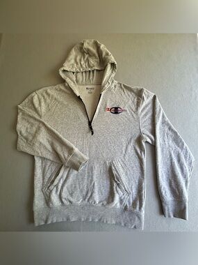 CHAMPION 1/4 ZIP HOODIE MENS MEDIUM ATHLETICWEAR